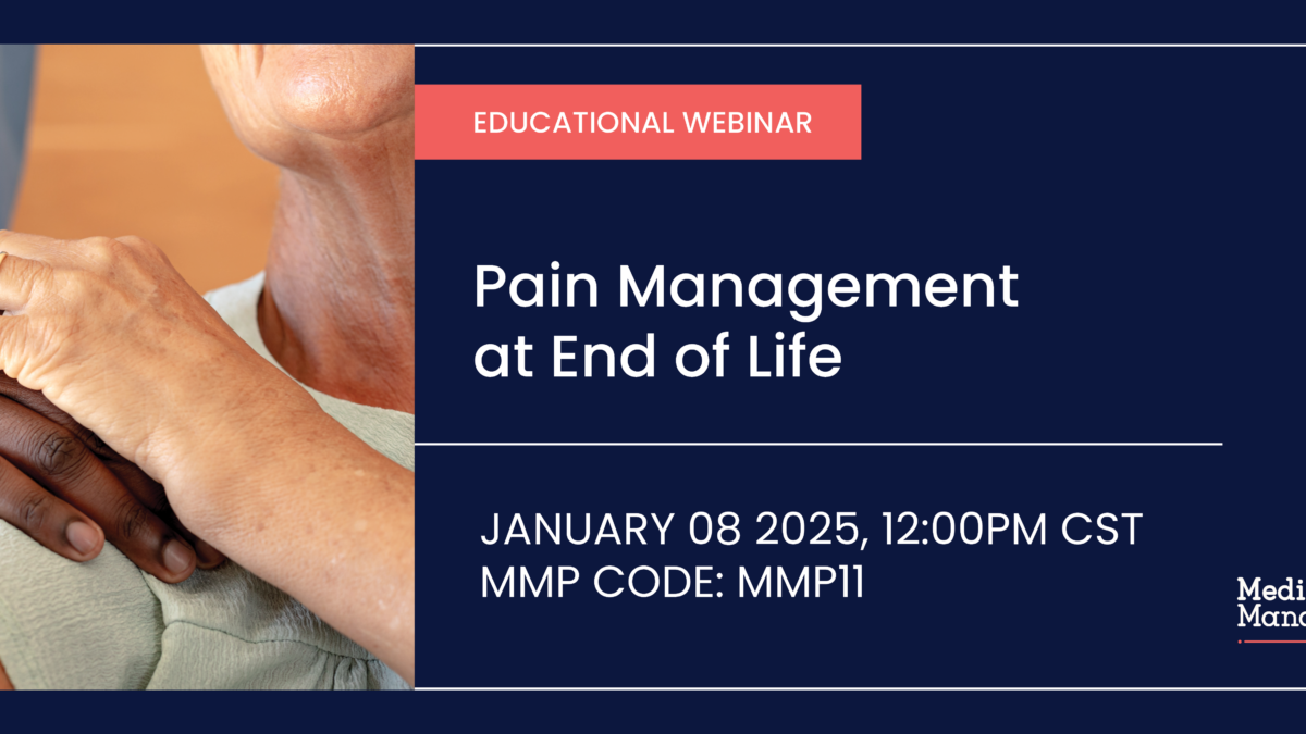 Pain Management at End of Life